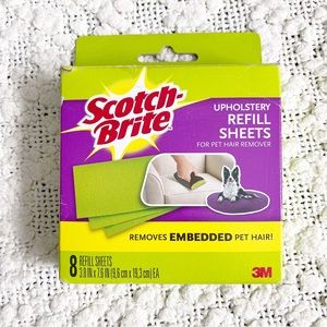 Scotch-Brite Upholstery Refill Sheets Pet Hair Remover Discontinued Purple Box